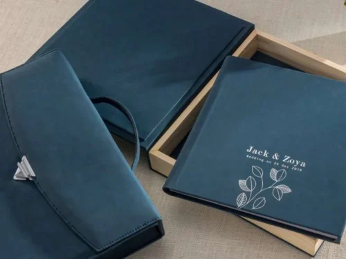 Suede Leather Box Album